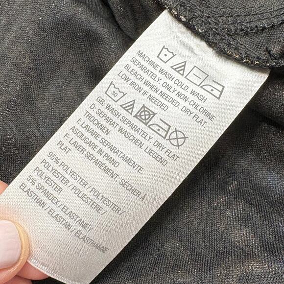 Susan Graver 1X Duster Cardigan Sweater Slinky Knit Career Pockets Houndstooth - Picture 8 of 10